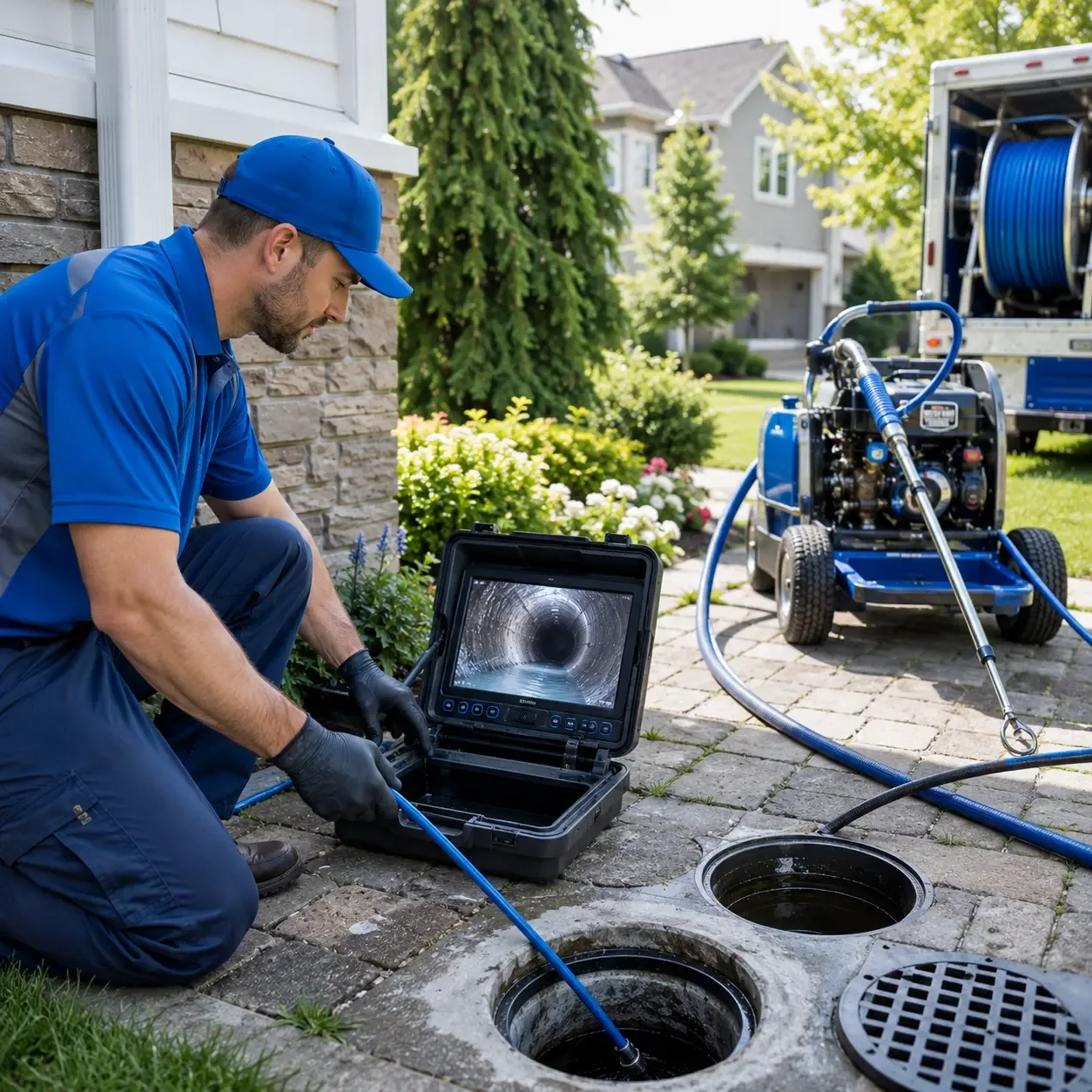 Outdoor drain cleaning professionals serving Summit Lake, WI